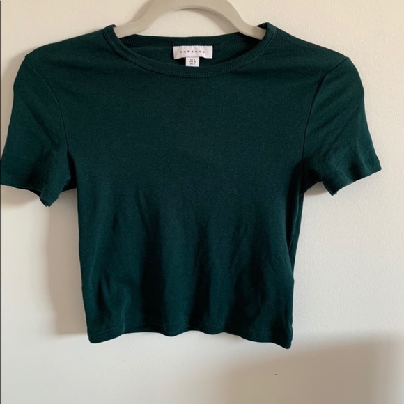 ⭐️TOP SHOP GREEN CROP TOP - Picture 3 of 4